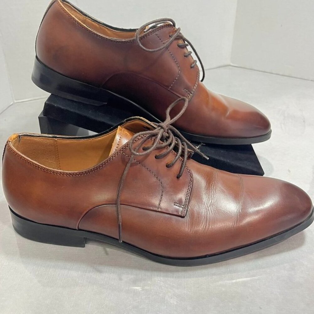 Steve Madden Parsens Oxford Dress Shoes Brown Leather Men’s 8
